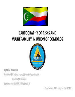 Cartography of Risks and Vulnerability in Union of Comoros