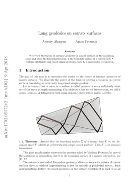 Long Geodesics on Convex Surfaces