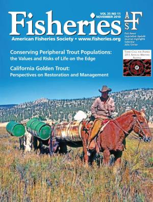California Golden Trout: Perspectives on Restoration and Management