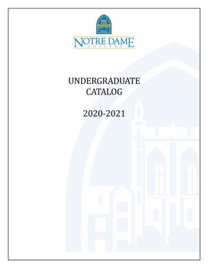 2020-2021 Undergraduate Catalog