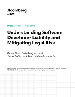 Understanding Software Developer Liability and Mitigating Legal Risk