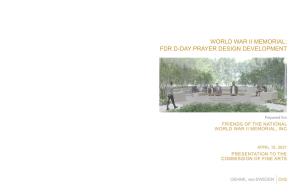 World War Ii Memorial: Fdr D-Day Prayer Design Development