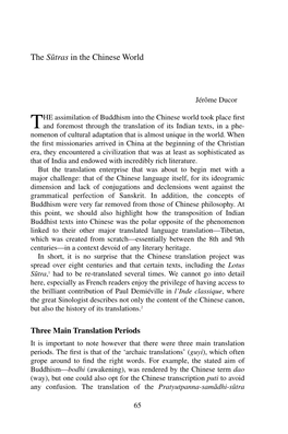 The Sūtras in the Chinese World － Jérôme Ducor