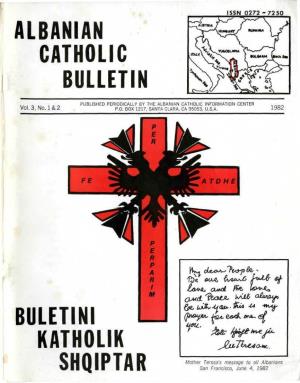 Albanian Catholic Bulletin Buletini Katholik Shqiptar
