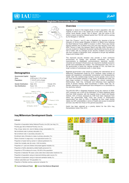 Baghdad Governorate Profile Overview
