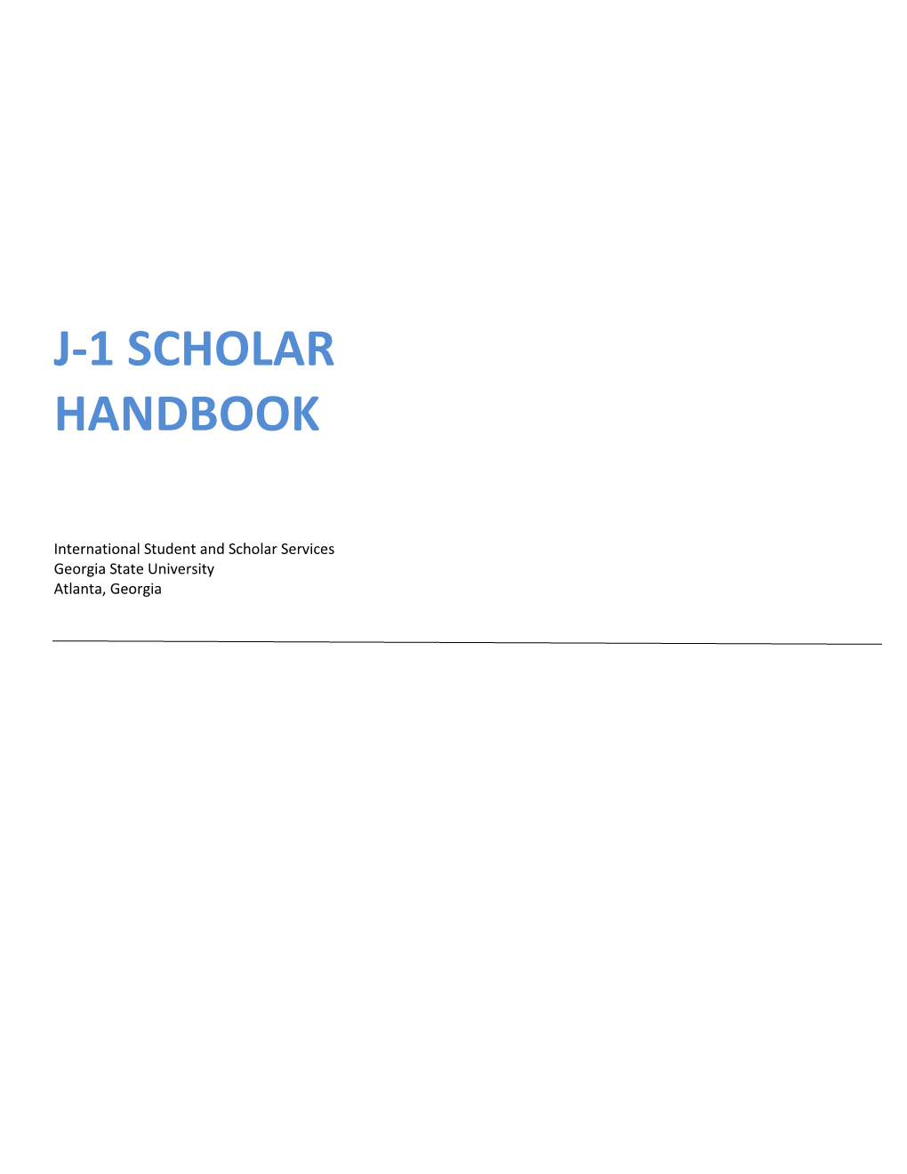 International Student Handbook