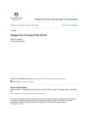 George Fox's Concept of the Church