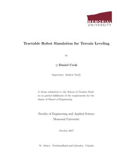 Tractable Robot Simulation for Terrain Leveling