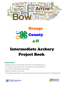 Archery Intermediate Project Book