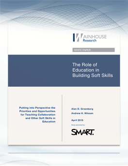 The Role of Education in Building Soft Skills