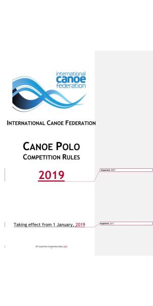 ICF Canoe Polo Competition Rules 2019 1