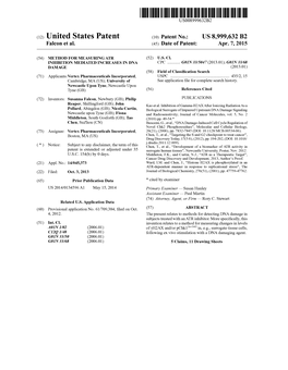 (12) United States Patent (10) Patent No.: US 8,999,632 B2 Falcon Et Al