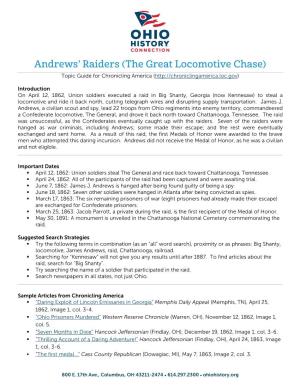 Andrews' Raiders (The Great Locomotive Chase)