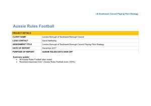Aussie Rules Football