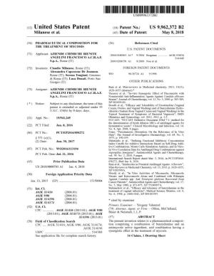 THI TOETATUTUMUTUALNIHUS009962372B2 (12 ) United States Patent ( 10 ) Patent No