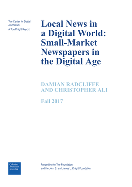 Small-Market Newspapers in the Digital Age