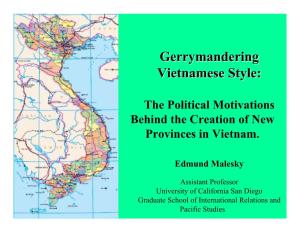 Gerrymandering Vietnamese Style