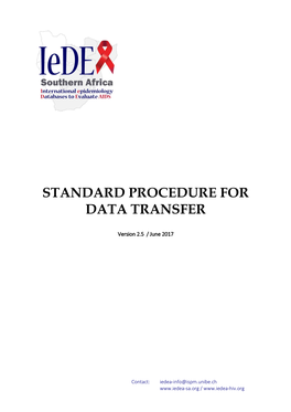Pdf Standard Procedure for Data Transfer