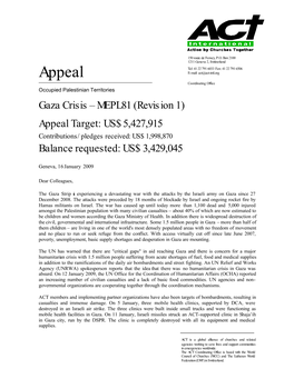 Gaza Crisis – MEPL81 (Revision 1)