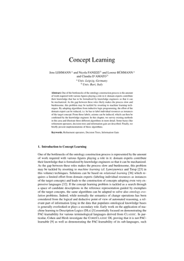 Concept Learning