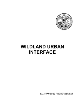 Wildland Urban Interface