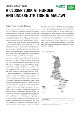 A Closer Look at Hunger and Undernutrition in Malawi (2018)