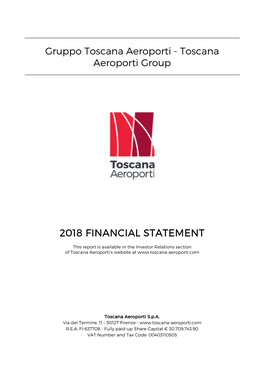 Toscana Aeroporti Financial Statement 2018
