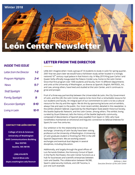 León Center Newsletter