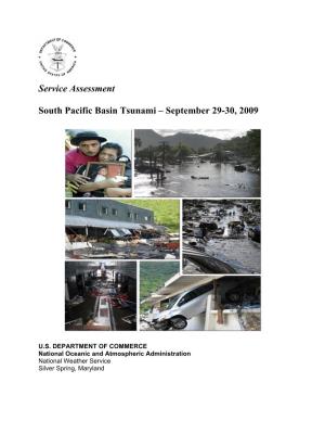 Service Assessment South Pacific Basin Tsunami
