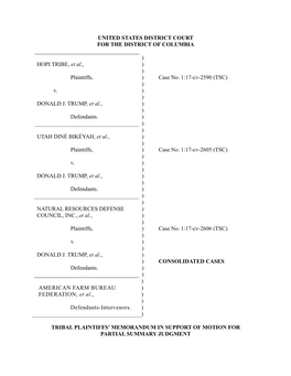 Filed a Motion for Partial Summary Judgment