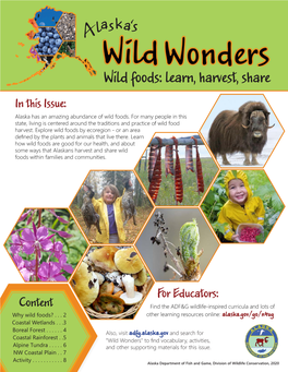 Alaska's Wild Wonders Issue 10, Wild Foods