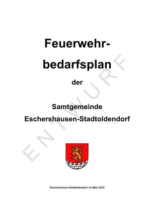 Der Samtgemeinde Eschershausen-Stadtoldendorf 8 2.1 Brandbekämpfung