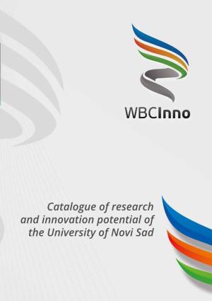 Catalogue of Research and Innovation Potential of the University of Novi Sad