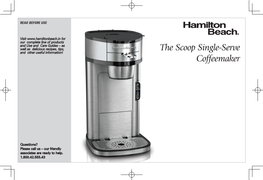 The Scoop Single-Serve Coffeemaker