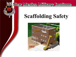 Scaffolding Safety Scaffolding 1926.450 - Scope, Application