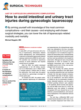 How to Avoid Intestinal and Urinary Tract Injuries During Gynecologic Laparoscopy