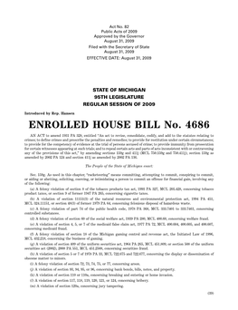 ENROLLED HOUSE BILL No. 4686