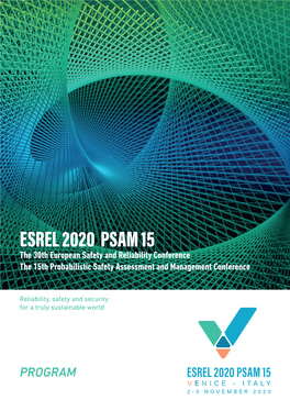 ESREL 2020 PSAM 15 the 30Th European Safety and Reliability Conference the 15Th Probabilistic Safety Assessment and Management Conference