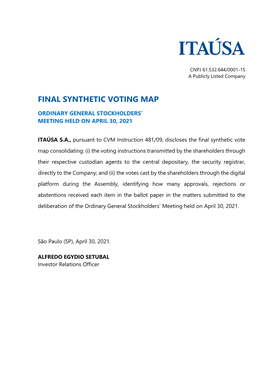 Final Synthetic Voting Map