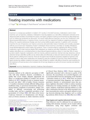 Treating Insomnia with Medications J