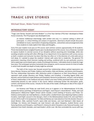 Tragic Love Stories”