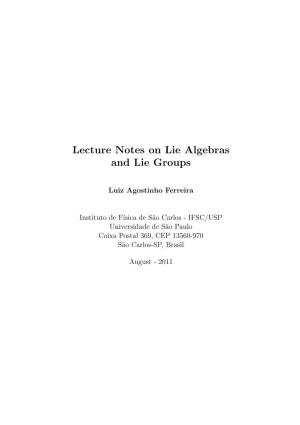 Lecture Notes on Lie Algebras and Lie Groups