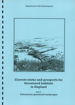 Current Status and Prospects for Threatened Habitats in England