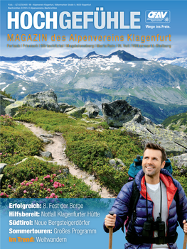 MAGAZIN Des Alpenvereins Klagenfurt Ferlach | Friesach | Görtschitztal | Magdalensberg | Maria Rain | St