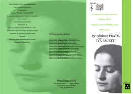 15A Edizione PRATO, IVA PACETTI