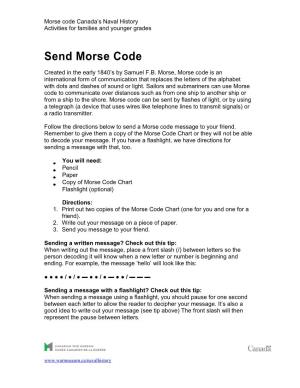 Send Morse Code