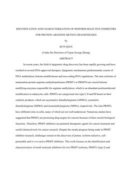 Identification and Characterization of Isoform-Selective Inhibitors