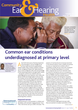Common Ear Conditions Underdiagnosed at Primary Level