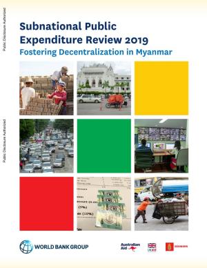 Subnational Public Expenditure Review 2019