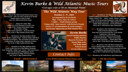 Kevin Burke & Wild Atlantic Music Tours